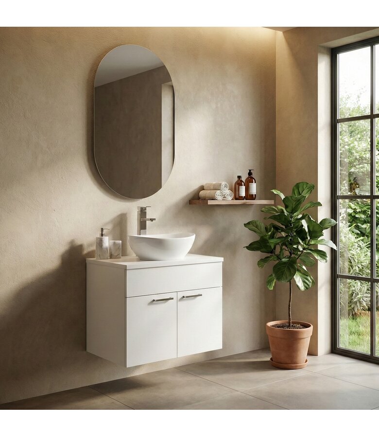 Wastafelkast Colorado 60 x 46 x 52 cm - wit