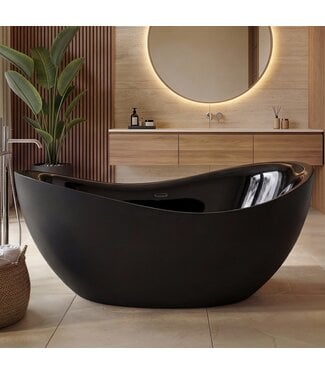 Vrijstaand ligbad Baku 180 x 89 x 73 cm - zwart
