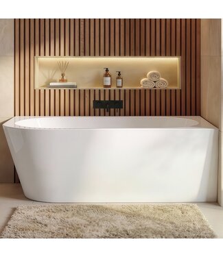 Hoekbad Isia 170 x 78 x 60 cm - wit  - links