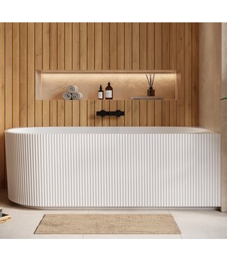 Hoekbad Havana 170 x 80 x 58 cm - wit  - links