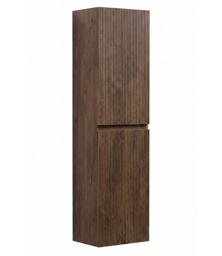 Badkamermeubel Thermis 60 cm met kolomkast - walnoot bruin