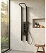 Douchepaneel Caspian met thermostaatkraan - zwart RVS