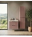 Badkamermeubel Thermis 60 cm met kolomkast - mat roze