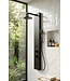Douchepaneel Mumbai met mengkraan - Zwart aluminium