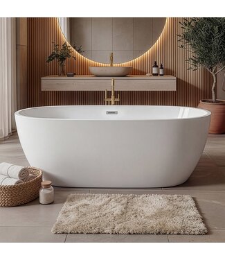 Vrijstaand ligbad Bahia 170 x 75 x 58cm - wit