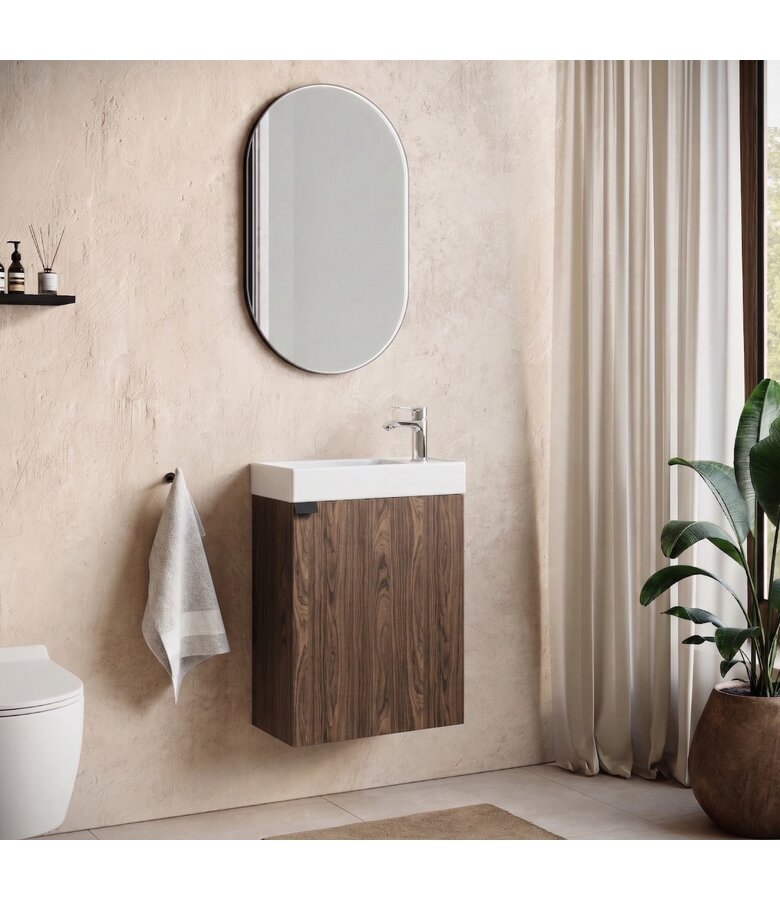 Toiletmeubel Keno 50cm - walnoot bruin