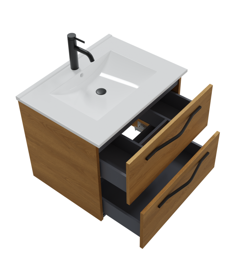 Badkamermeubel set Reno 60cm - eiken