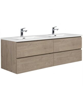 Badkamermeubel Angela 160cm - kastanje eiken