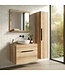 Badkamermeubel Cali 60cm complete set met spiegel - eiken