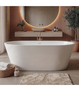 Vrijstaand ligbad Miami 170 x 79 x 59 cm - wit