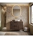 Wastafelkast Rimini - 80 x 46 x 46 cm - walnoot bruin
