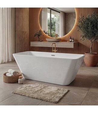 Vrijstaand ligbad Lily 170 x 75 x 58 cm - wit