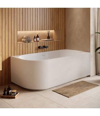 Hoekbad Havana 170 x 80 x 58 cm - wit  - links