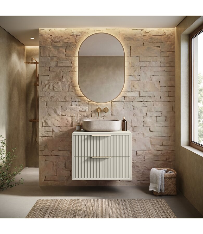 Wastafelkast Rimini - 60 x 46 x 46 cm - beige