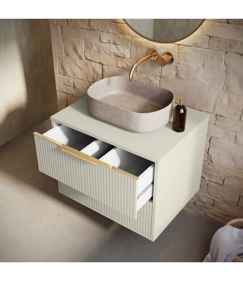 Wastafelkast Rimini - 60 x 46 x 46 cm - beige