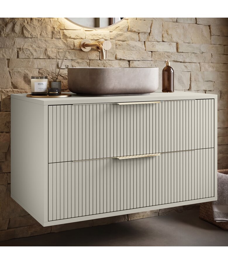Wastafelkast Rimini - 80 x 46 x 46 cm - beige