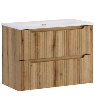 Badkamermeubel Nova 80 x 40 x 58 cm - eiken