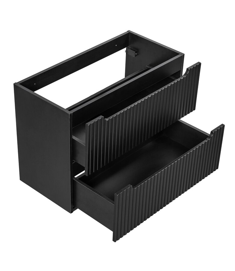 Badkamermeubel Nova 80 x 40 x 58 cm - mat zwart