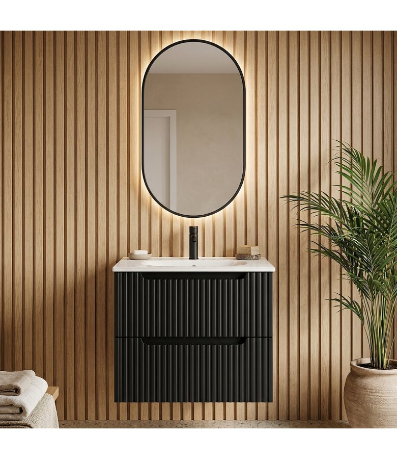 Badkamermeubel Nova 60 x 40 x 58 cm - mat zwart