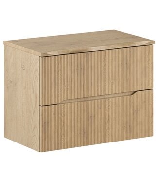 Wastafelkast Nordic met blad - 80 x 46 x 59 cm - eiken