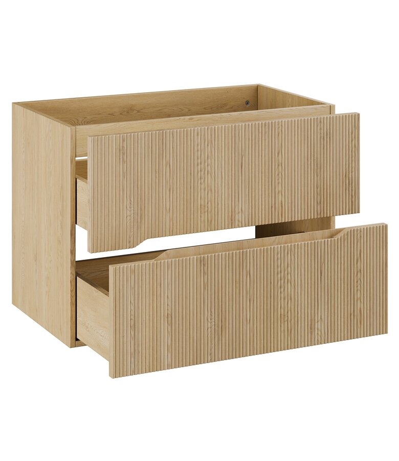 Wastafelkast Nordic met blad - 80 x 46 x 59 cm - eiken