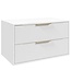 Wastafelkast Rimini met kolomkast - 80 x 46 x 46 cm - wit