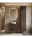Wastafelkast Rimini met kolomkast - 60 x 46 x 46 cm - walnoot bruin
