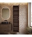Wastafelkast Mali met kolomkast - 80 x 46 x 54 cm - walnoot bruin