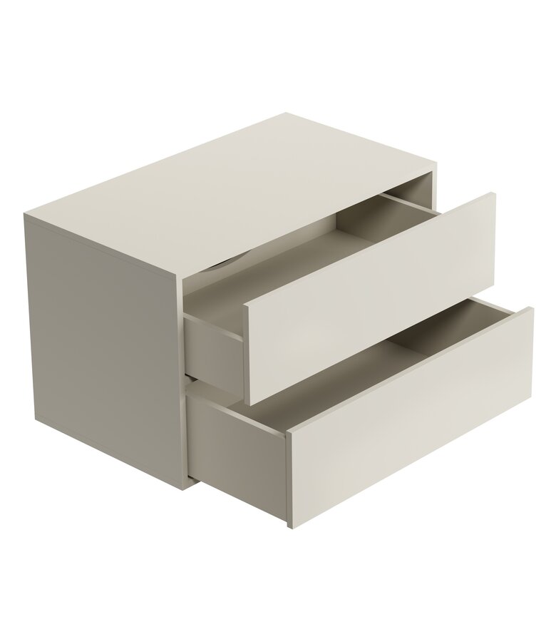 Wastafelkast Mali - 80 x 46 x 49 cm - beige
