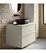 Wastafelkast Mali met kolomkast - 80 x 46 x 54 cm - beige