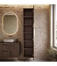 Wastafelkast Rimini met kolomkast - 100 x 46 x 46 cm - walnoot bruin