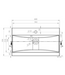 Wastafel Montreal 60cm - wit