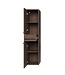 Badkamerkast Florence 30 x 35 x 130 cm - walnoot bruin