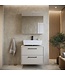 Wastafelkast Florence 60cm met spiegelkast - beige
