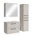 Wastafelkast Florence 60cm complete set met spiegelkast en kolomkast - beige