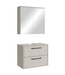 Wastafelkast Florence 60cm met spiegelkast - beige