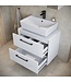 Wastafelkast Florence 60cm met spiegelkast - hoogglans wit