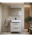 Wastafelkast Florence 60cm met spiegelkast - beige