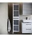 Wastafelkast Florence 60cm complete set met spiegelkast en kolomkast - hoogglans wit