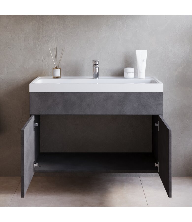 Badkamermeubel Paso 01 80cm - donker grijs