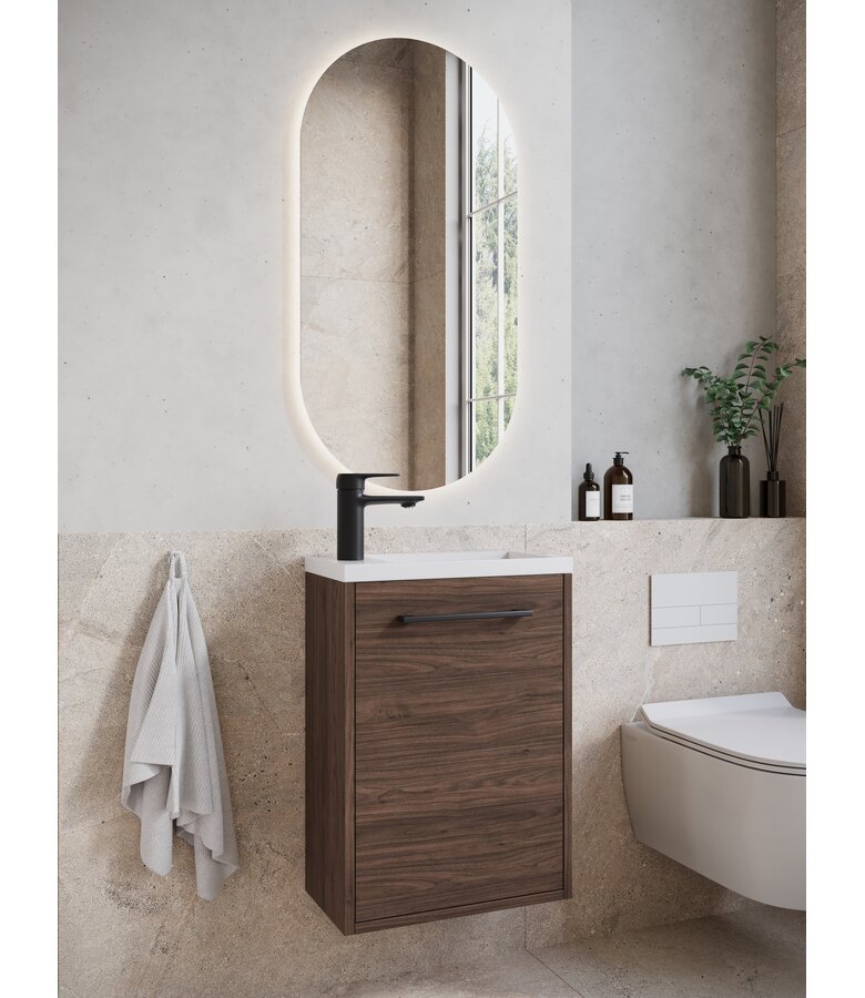 Toiletmeubel Florence 40cm - walnoot bruin