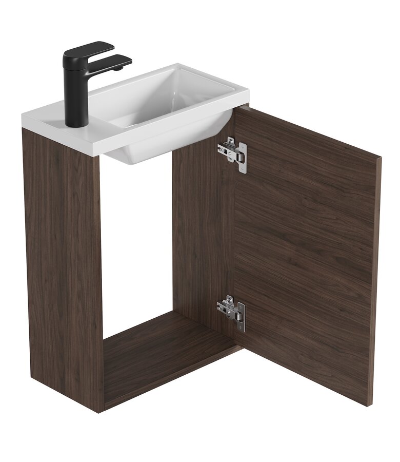 Toiletmeubel Florence 40cm - walnoot bruin