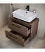 Wastafelkast Florence 60 x 35 x 47 cm - walnoot bruin