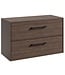 Wastafelkast Florence - 80 x 46 x 46 cm - walnoot bruin