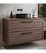 Wastafelkast Florence - 80 x 46 x 46 cm - walnoot bruin