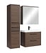 Badkamermeubel Florence 60cm complete set met spiegelkast - walnoot bruin