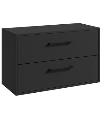 Wastafelkast Florence - 80 x 46 x 46 cm - mat zwart