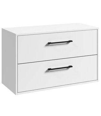 Wastafelkast Florence - 80 x 46 x 46 cm - mat wit