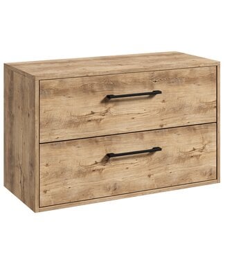 Wastafelkast Florence - 80 x 46 x 46 cm - kastanje eiken