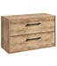 Wastafelkast Florence - 80 x 46 x 46 cm - kastanje eiken